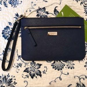 Kate Spade Laurel Way Tinie Wristlet Oceanic Blue